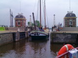 Stella Frisia in de oude sluis van Lemmer